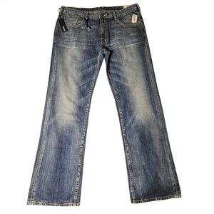 Buffalo David Bitton Driven Basic Straight Class-1 Series Med Wash Sz 38x32 NWT